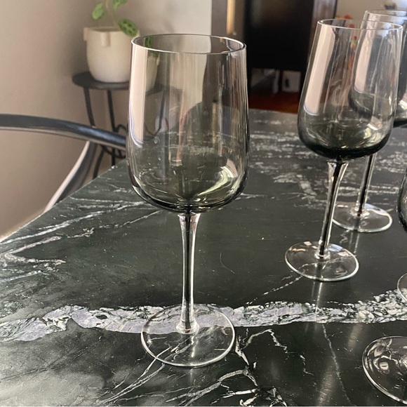 CB2 Reina White Smoke Wine Glasses (x6) - Picture 4 of 6